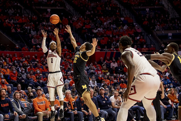 Caleb Houstan (22) and Moussa Diabate (14)