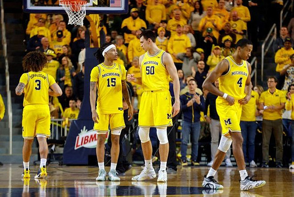 Tre Donaldson (3), Rubin Jones (15), Vladislav Goldin (50), and Nimari Burnett (4)