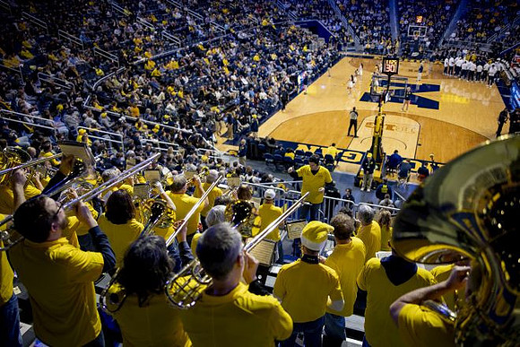 Crisler Center and Michigan Band