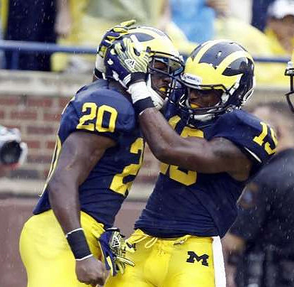 Michael Shaw (20) and Kelvin Grady (19)