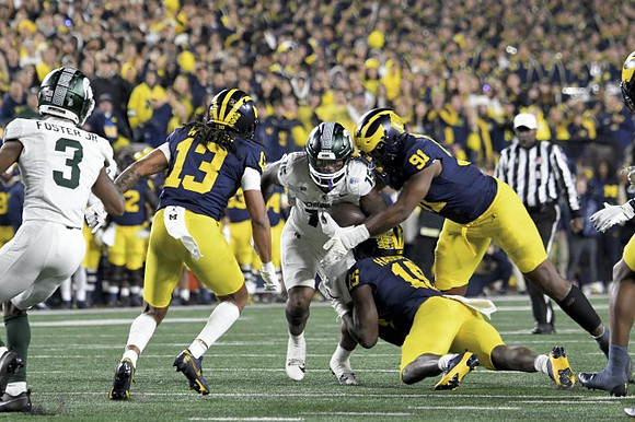 Wesley Walker (13), Ernest Hausmann (15), and Cameron Brandt (91)