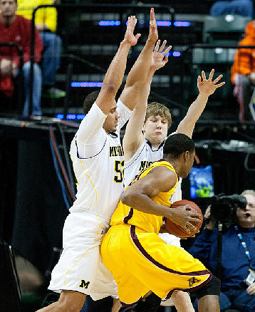 Jordan Morgan (52) and Matt Vogrich (13)
