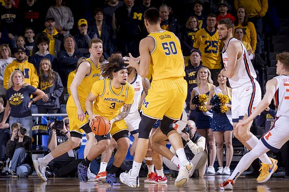 Danny Wolf (1), Tre Donaldson (3), and Vladislav Goldin (50)
