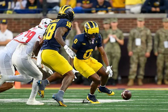 Troy Bowles (18) and Semaj Morgan (0)