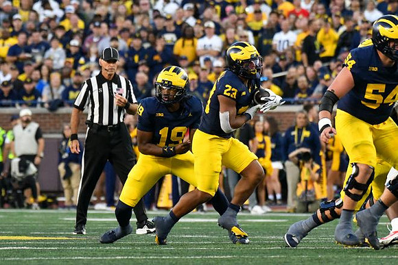 Bryce Underwood (19), Jordan Marshall (23), and Andrew Sprague (54)