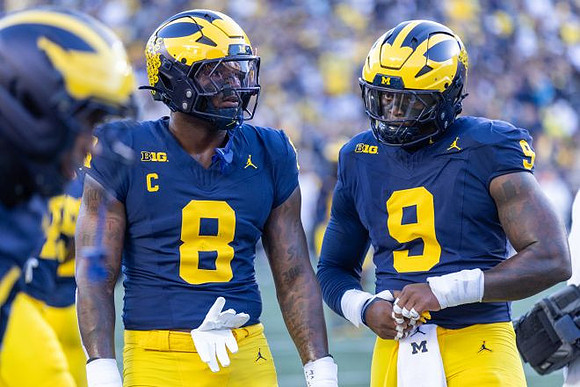 Derrick Moore (8) and Cameron Brandt (9)
