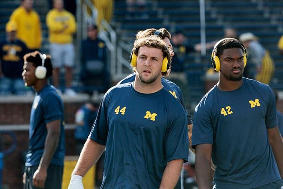 Max Bredeson (44) and Jalen Hoffman (42)