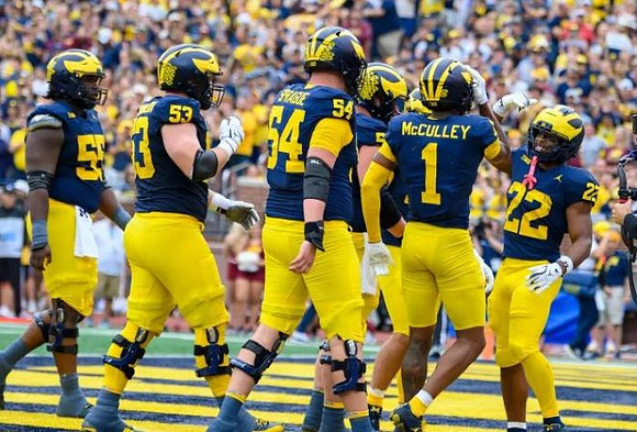 Nathan Efobi (55), Jake Guarnera (53), Andrew Sprague (54), Donaven McCulley (1), and Justice Haynes (22)