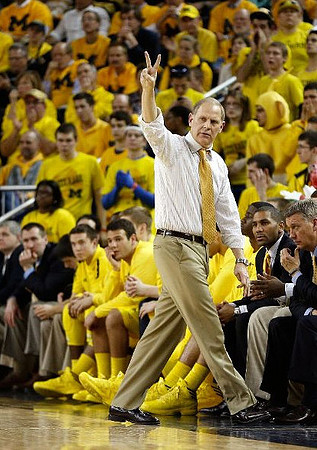 John Beilein, LaVall Jordan, and Bacari Alexander