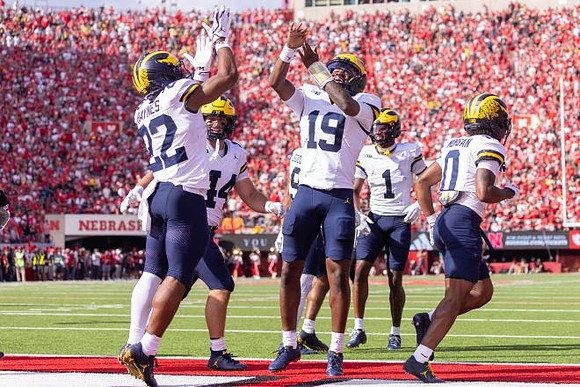 Justice Haynes (22), Max Bredeson (44), Channing Goodwin (9), Bryce Underwood (19), Donaven McCulley (1), and Semaj Morgan (0)