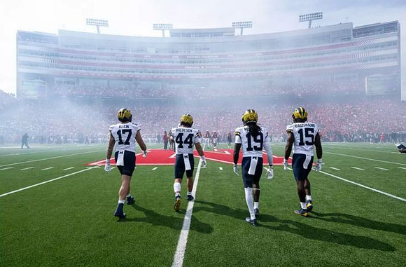Marlin Klein (17), Max Bredeson (44), Rod Moore (19), and Ernest Hausmann (15)