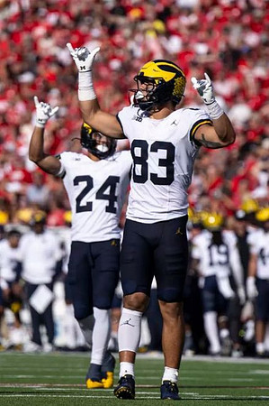Bryson Kuzdzal (24) and Zack Marshall (83)