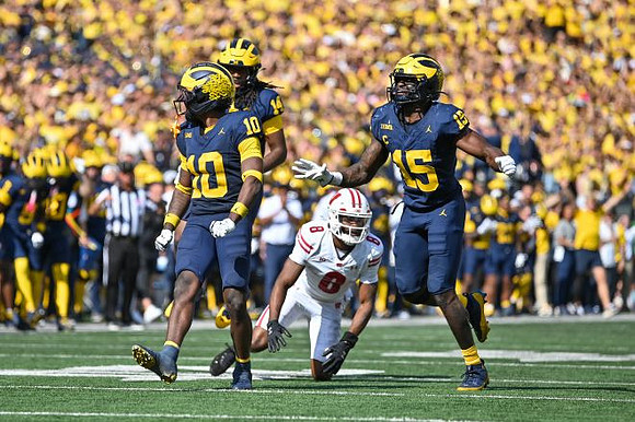 Zeke Berry (10), Jordan Young (14), and Ernest Hausmann (15)