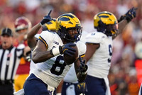 Derrick Moore (8) and Cameron Brandt (9)
