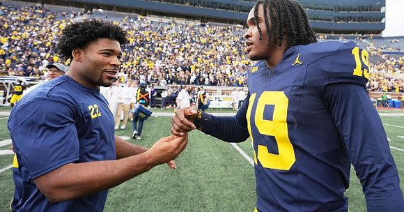 Justice Haynes (22) and Bryce Underwood (19)
