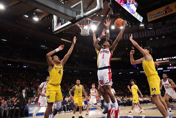 Nimari Burnett (4), Roddy Gayle Jr. (11), Elliot Cadeau (3), and Aday Mara (15)