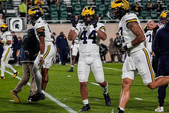 Channing Goodwin (9), Max Bredeson (44), and Marlin Klein (17)