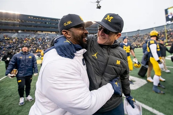 Steve Clinkscale and Jim Harbaugh