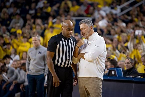 Dusty May and Oakland Head Coach Greg Kampe