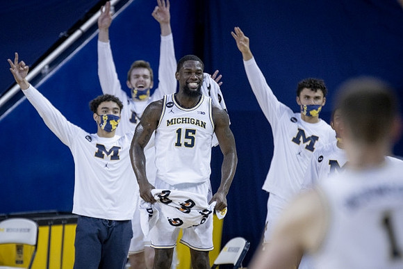 Brandon Wade (4), Jaron Faulds (44), Chaundee Brown Jr. (15), Adrien Nunez (0), and Hunter Dickinson (1)