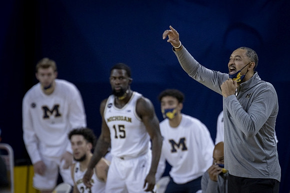 Jaron Faulds (44), Brandon Johns Jr. (23), Chaundee Brown Jr. (15), Brandon Wade (4), and Juwan Howard