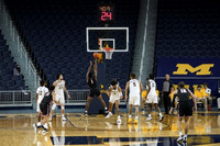 Mike Smith (12), Brandon Johns Jr. (23), Isaiah Livers (2), Terrance Williams II (5), and Chaundee Brown Jr. (15)