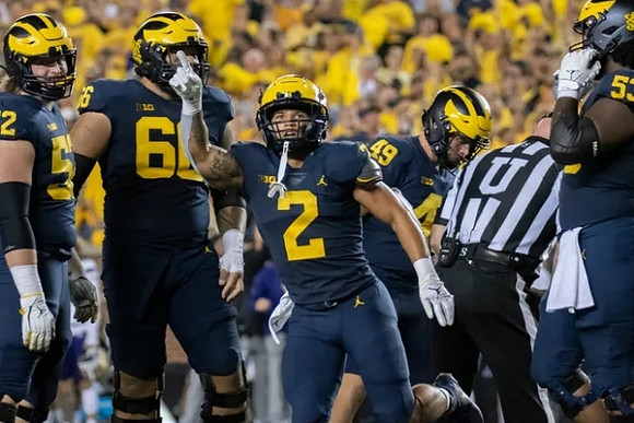 Karsen Barnhart (52), Chuck Filiaga (66), Blake Corum (2), William Wagner (49), and Trente Jones (53)