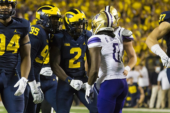 Kris Jenkins (94), Donovan Jeter (95), Brad Hawkins (2), and Aidan Hutchinson (97)