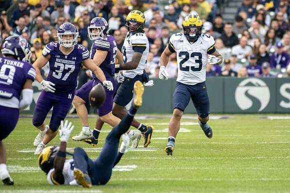 Bryce Underwood (19) and Jordan Marshall (23)