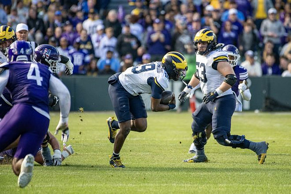 Bryce Underwood (19) and Jake Guarnera (53)