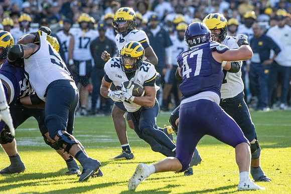 Giovanni El-Hadi (58), Bryson Kuzdzal (24), Bryce Underwood (19), and Blake Frazier (77)