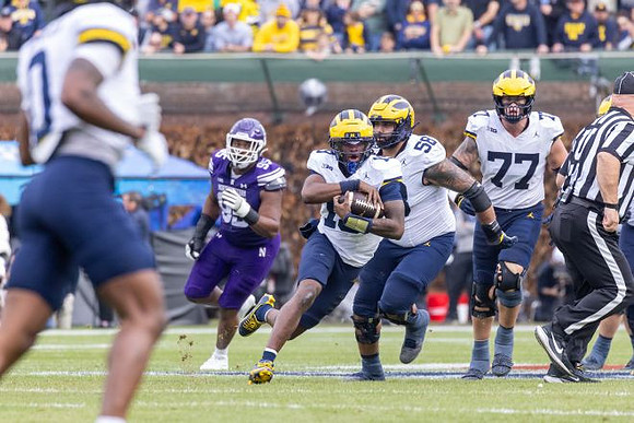 Semaj Morgan (0), Bryce Underwood (19), Giovanni El-Hadi (58), and Blake Frazier (77)