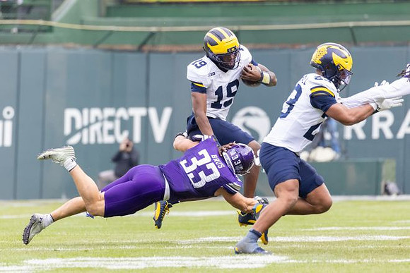 Bryce Underwood (19) and Jordan Marshall (23)