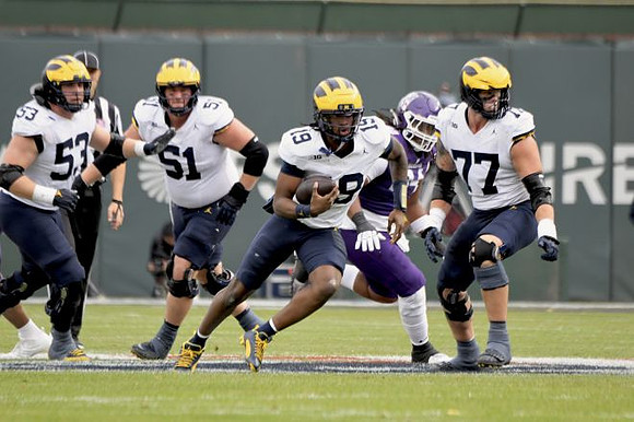 Jake Guarnera (53), Greg Crippen (51), Bryce Underwood (19), and Blake Frazier (77)
