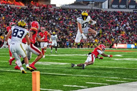 Zack Marshall (83), Bryce Underwood (19), and Marlin Klein (17)