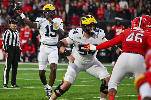 Bryce Underwood (19) and Andrew Sprague (54)