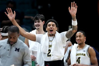 Aday Mara (15), Yaxel Lendeborg (23), and Nimari Burnett (4)