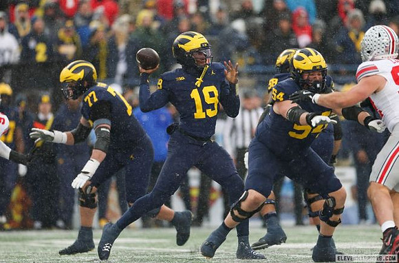 Blake Frazier (77), Bryce Underwood (19), Giovanni El-Hadi (58), and Andrew Sprague (54)