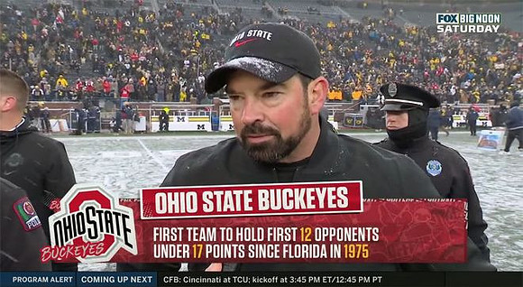 Ohio State Head Coach Ryan Day