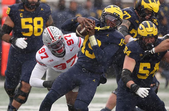 Giovanni El-Hadi (58), Bryce Underwood (19), Blake Frazier (77), and Andrew Sprague (54)
