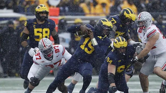 Giovanni El-Hadi (58), Bryce Underwood (19), Blake Frazier (77), and Andrew Sprague (54)