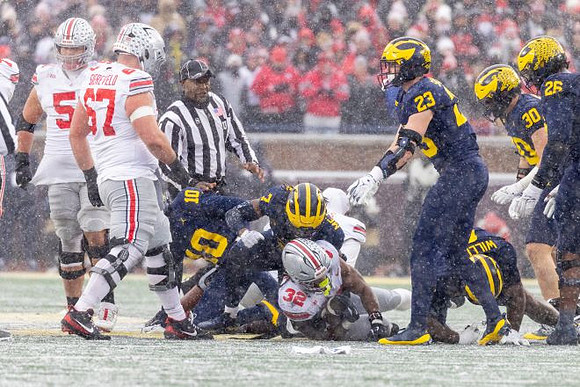 Zeke Berry (10), TJ Metcalf (7), Cole Sullivan (23), Tré Williams (0), Jimmy Rolder (30), and Rayshaun Benny (26)