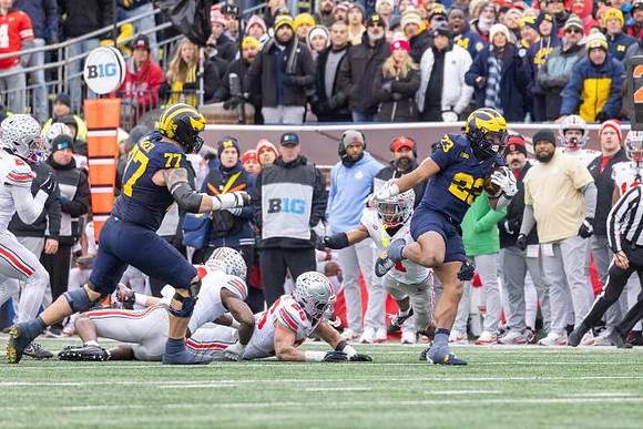 Blake Frazier (77) and Jordan Marshall (23)