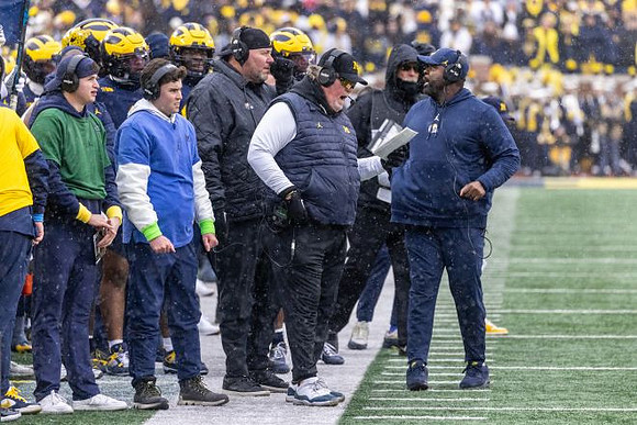 Wink Martindale, Sherrone Moore, and Michigan Team