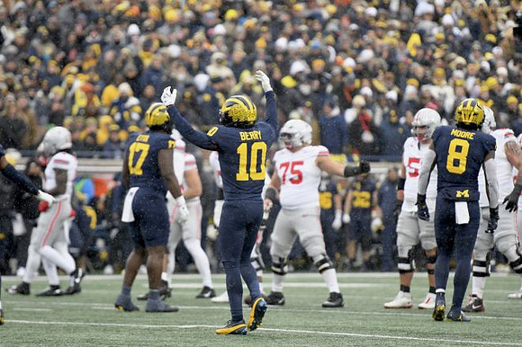 Enow Etta (17), Zeke Berry (10), and Derrick Moore (8)