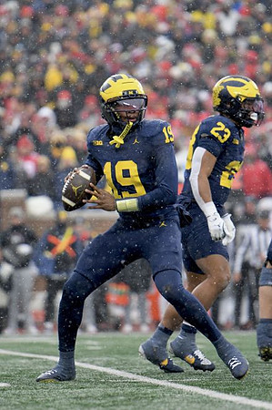 Bryce Underwood (19) and Jordan Marshall (23)