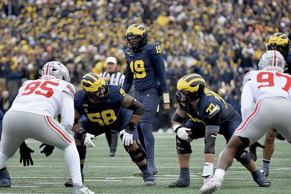 Giovanni El-Hadi (58), Bryce Underwood (19), and Blake Frazier (77)
