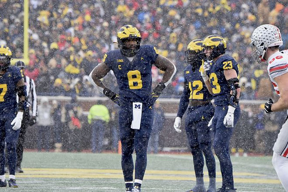 TJ Metcalf (7), Derrick Moore (8), Nathaniel Owusu-Boateng (12), and Cole Sullivan (23)