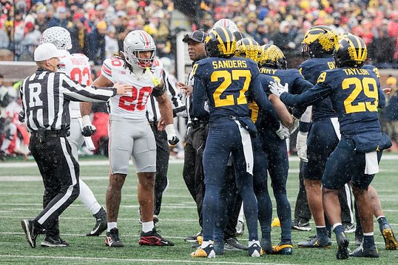 Jayden Sanders (27), Zeke Berry (10), TJ Guy (4), and Chase Taylor (29)