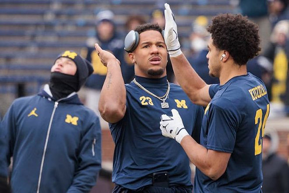 Jordan Marshall (23) and Bryson Kuzdzal (24)